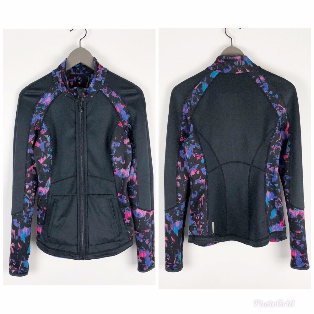 Zella Reversible Eclipse Wonder Blur Full Zip Sm - Picture 2 of 8